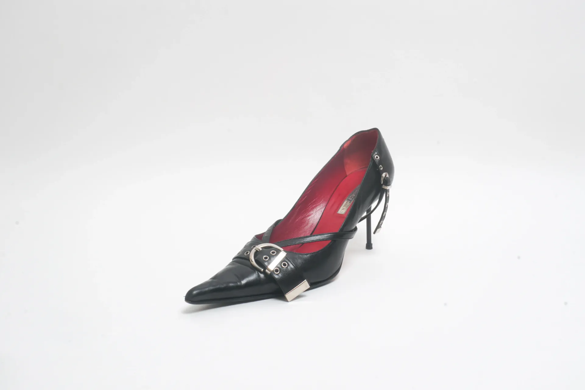 [DV23-21] Escarpins femme Gianmarco Lorenzi en cuir noir