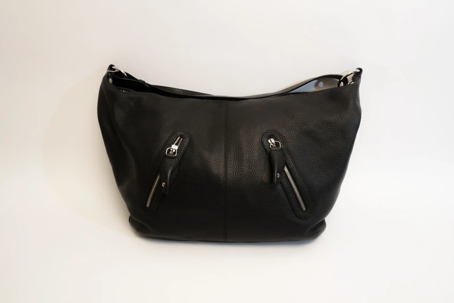 [17018] Grand sac à épaule Furla cuir noir grainé