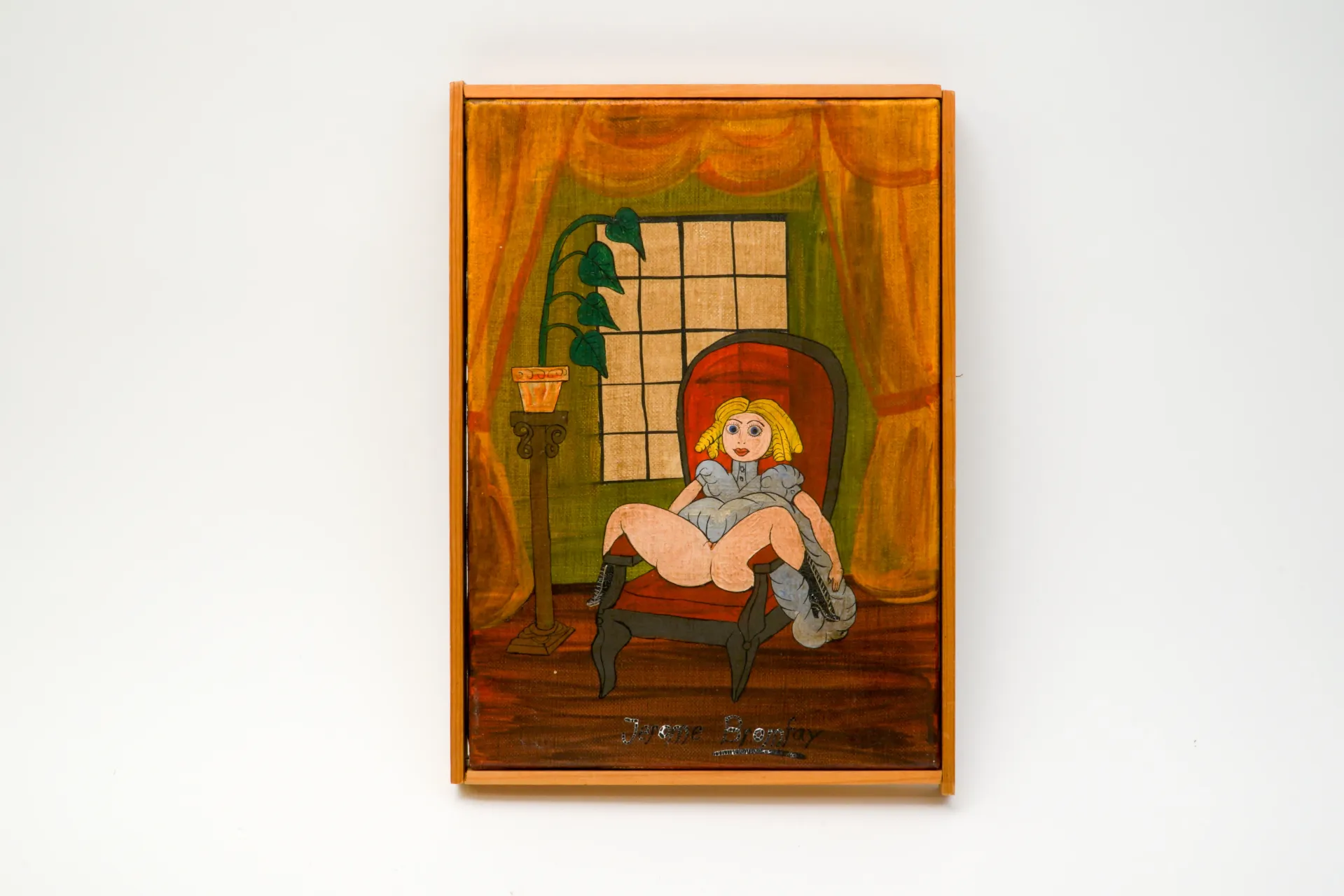 [DV28-20] Intérieur bourgeois grivois, huile sur toile, Jérôme Bromfay