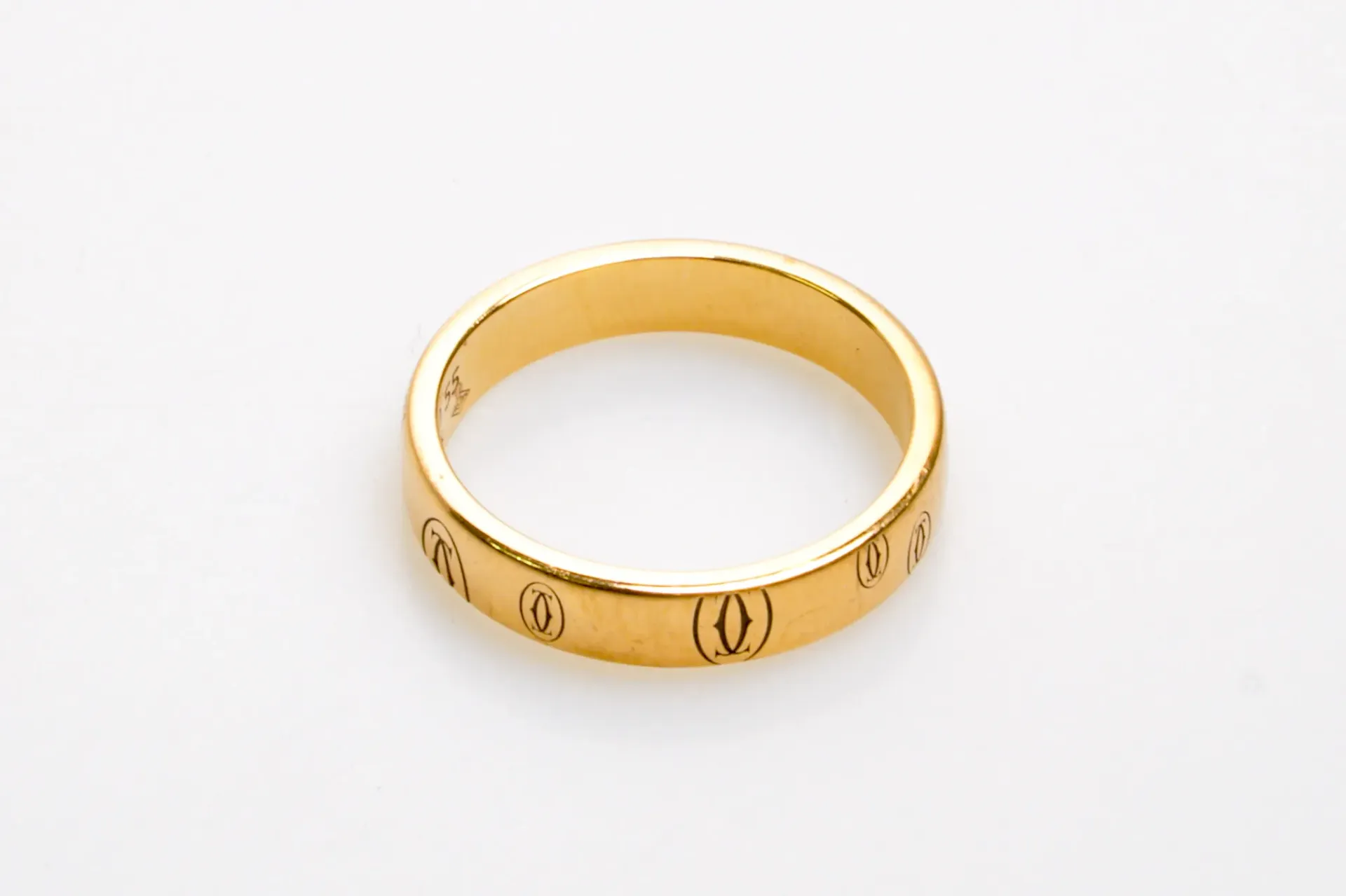 [DV31-31] Bague anneau Cartier Happy Birthday or jaune 18 ct, taille 55