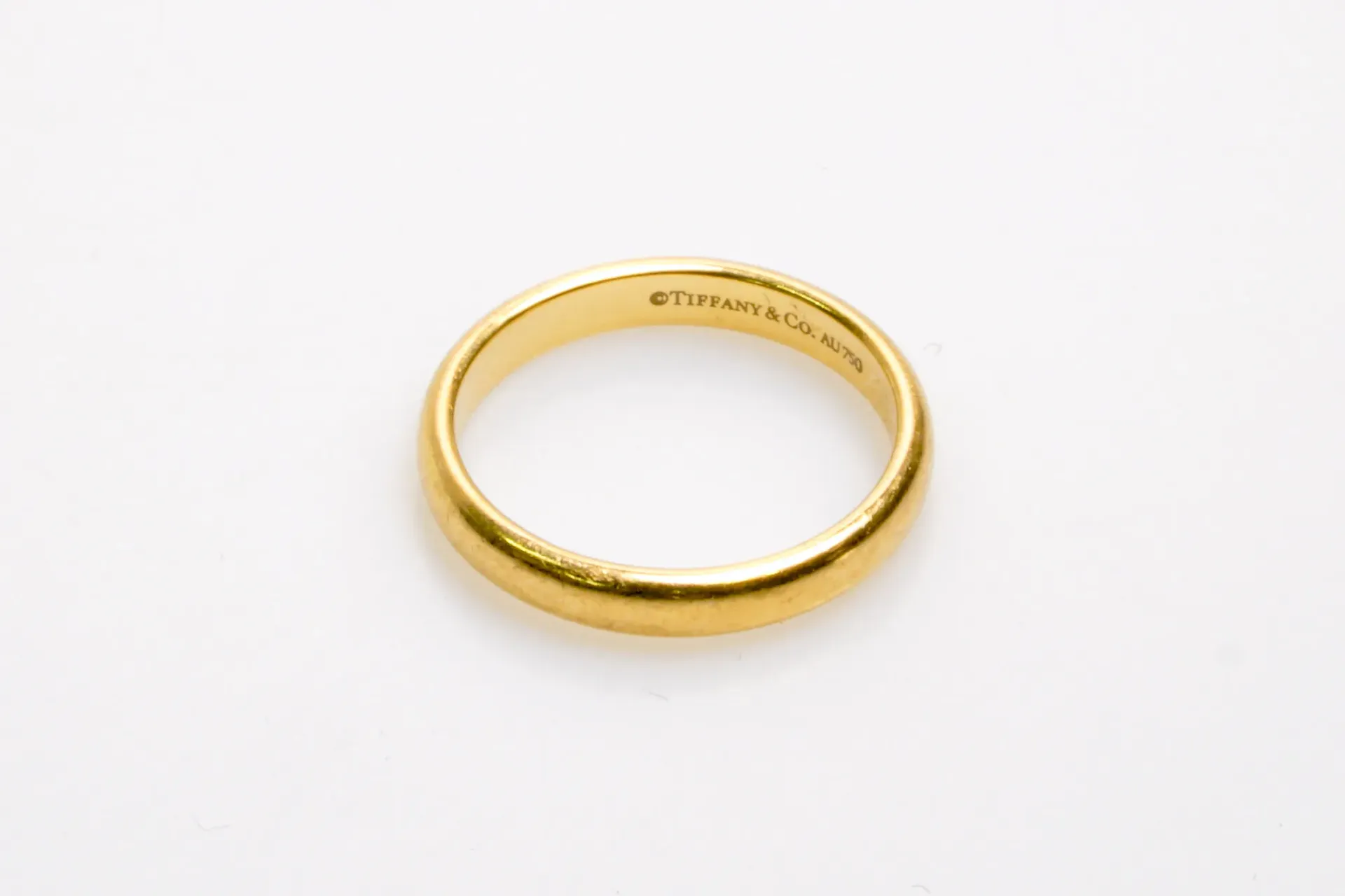 [DV31-32] Bague anneau Tiffany & Co. or jaune 18 ct : taille 54