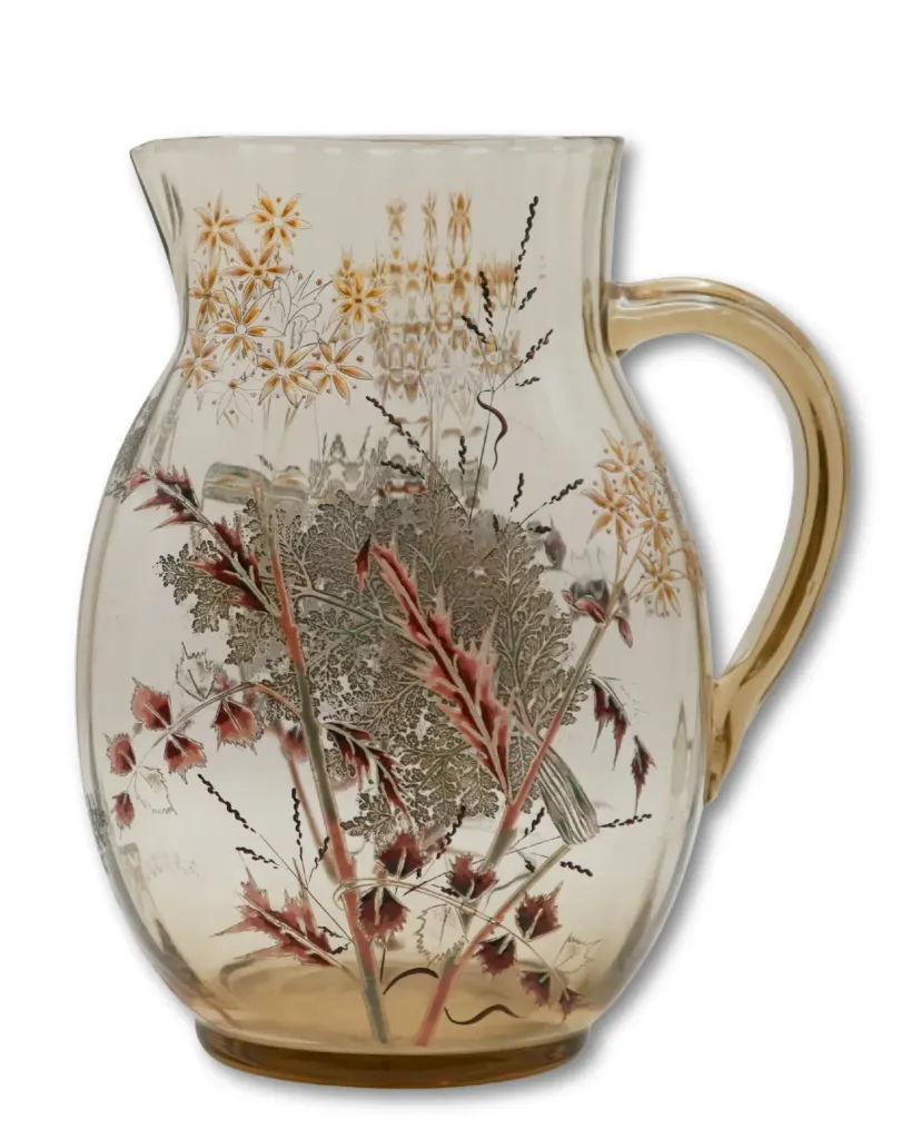 [0101] Pichet en verre émaillé signé Émile Gallé – Art Nouveau