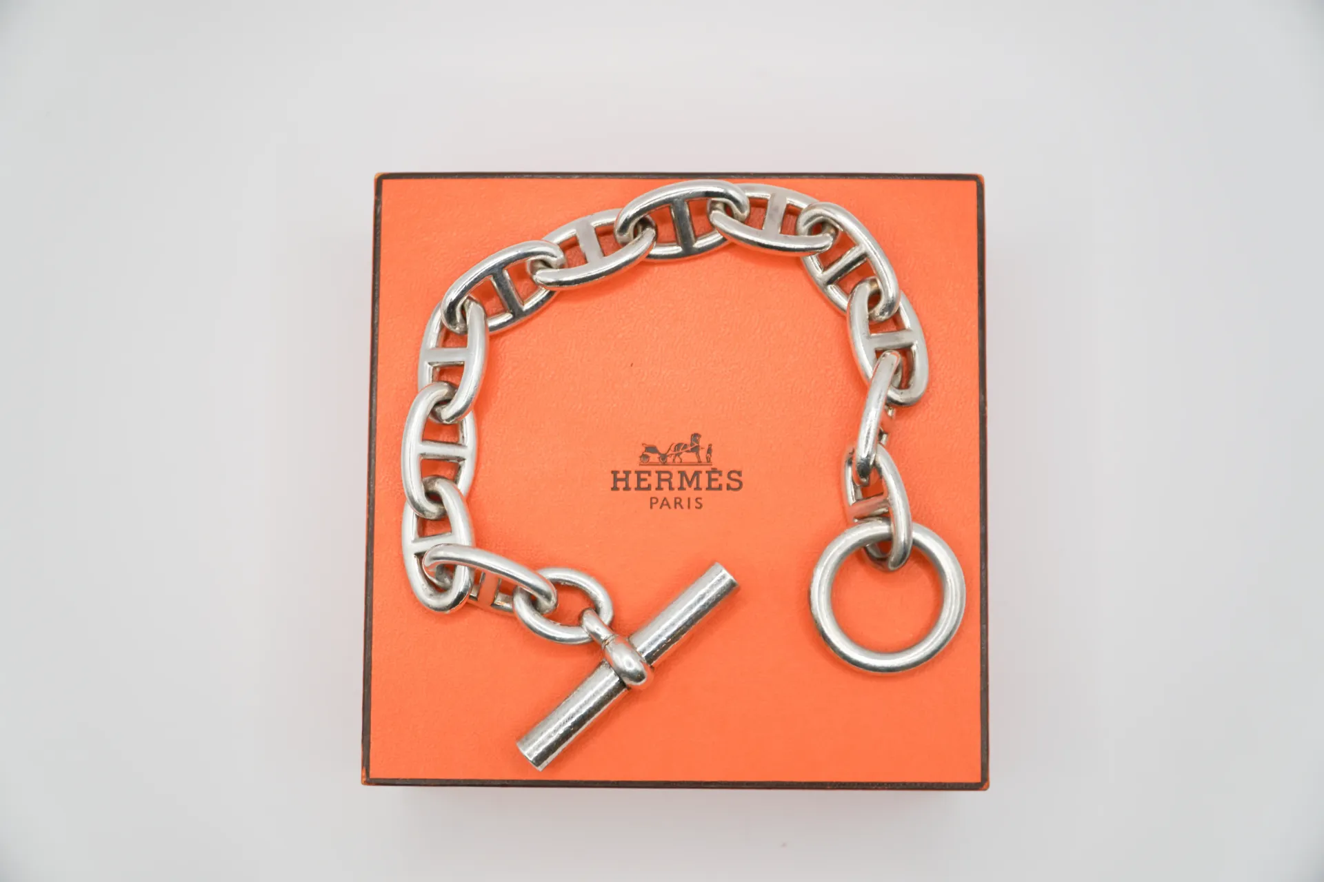 [05034] Bracelet Hermès – Chaîne d’Ancre Très Grand Modèle, 925