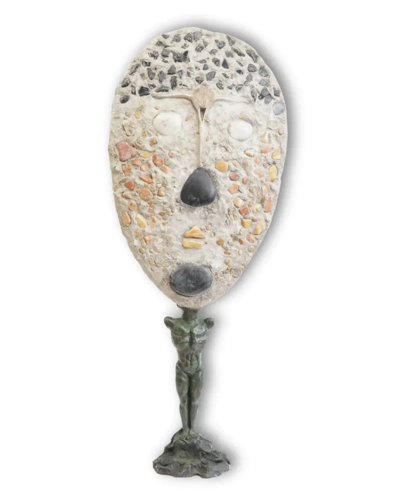 [10151] Claude Cehes – Sculpture en bronze et béton