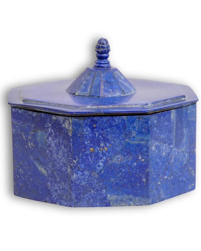 [10158] Boîte vintage en lapis-lazuli