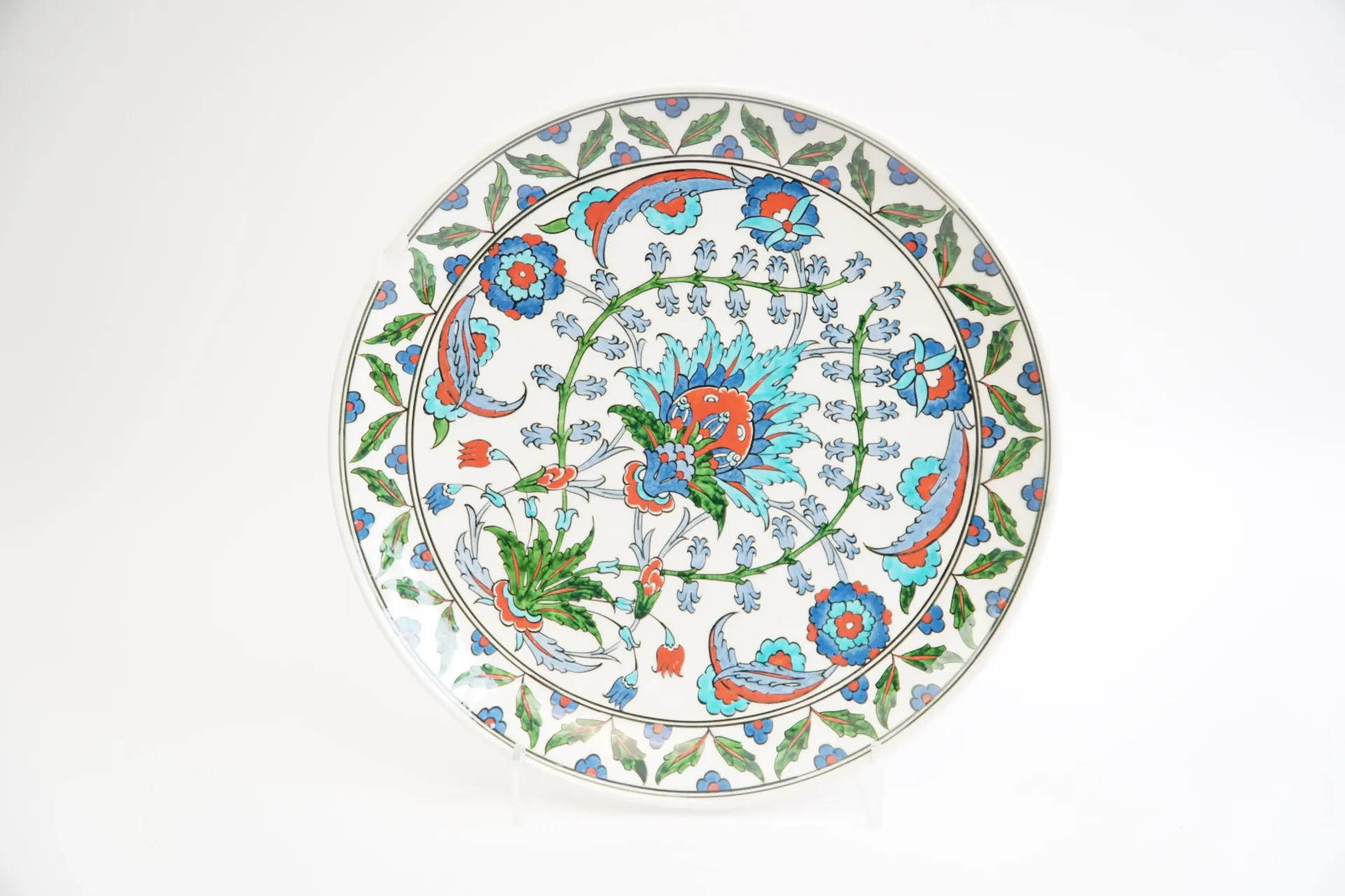 [21101] Assiette décorative poterie d'Iznik, Turquie