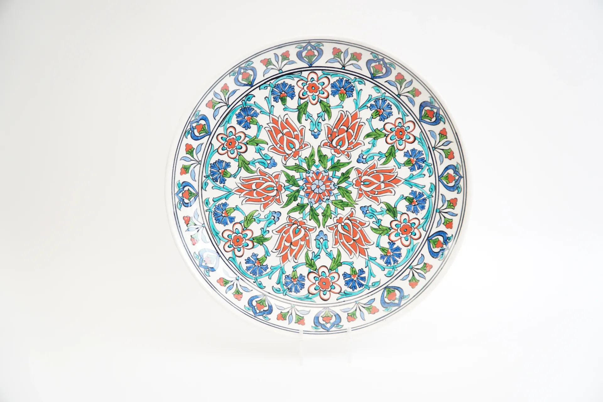 [21102] Assiette décorative poterie d'Iznik, Turquie